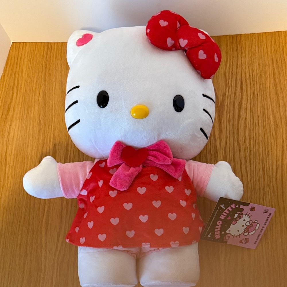 Hello Kitty Valentine's Greeter with Pink Dress